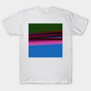 blue pink green red purple texture art T-Shirt